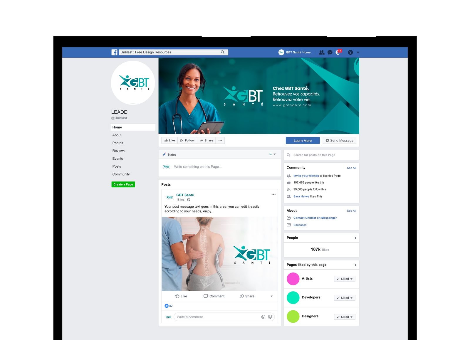 Page Facebook